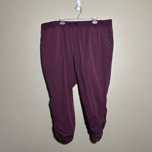 Torrid Happy Camper Maroon Pants 4